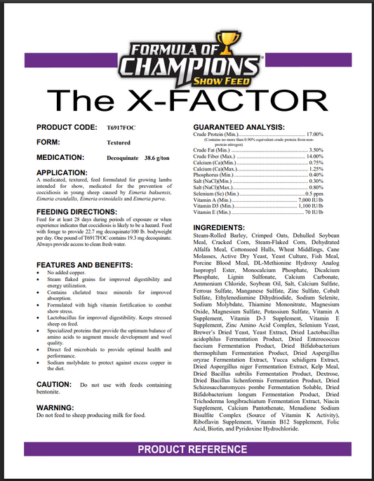 Formula of Champions X-Factor Dx 38.6 TXT