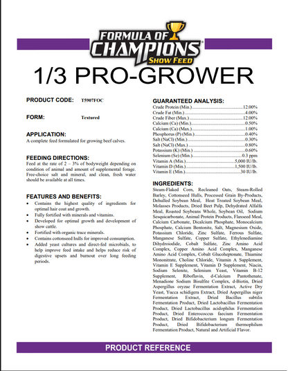 Formula of Champions 1/3 Pro Grower
