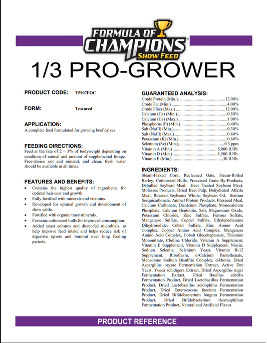 Formula of Champions 1/3 Pro Grower
