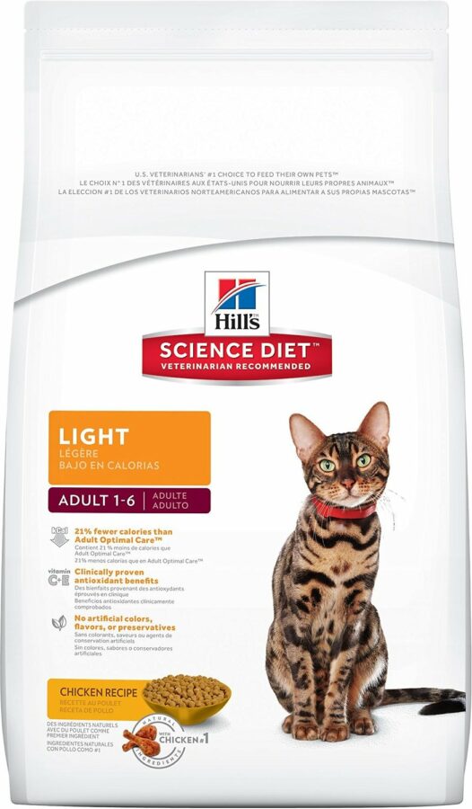 Science Diet Adult Light Cat Food - 7 lb