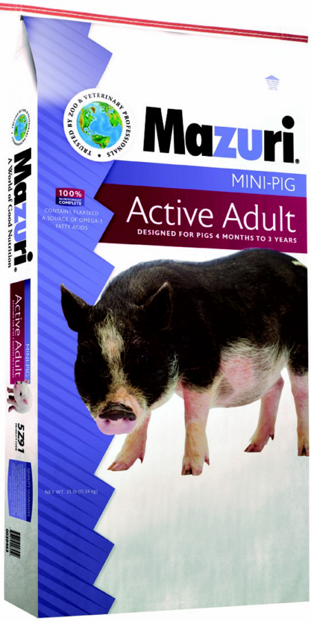 Mazuri Active Adult Mini-Pig - 25 lb
