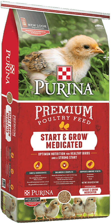Purina Start & Grow Medicated - 50 lb
